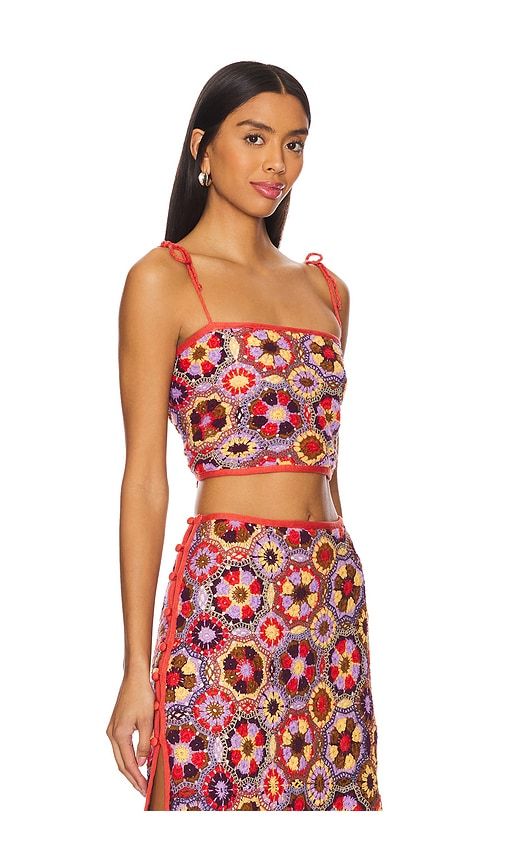 X Revolve Vicky Crop Top in Brick. - size L (also in M, S, XL) - Agua Bendita - Modalova