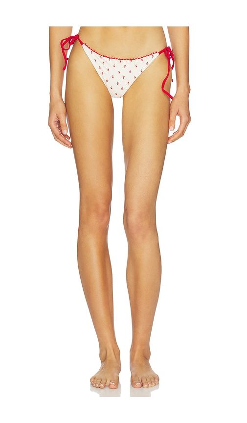 Tammy Especial Bikini Bottom in Black,White. - size L (also in M) - Agua Bendita - Modalova