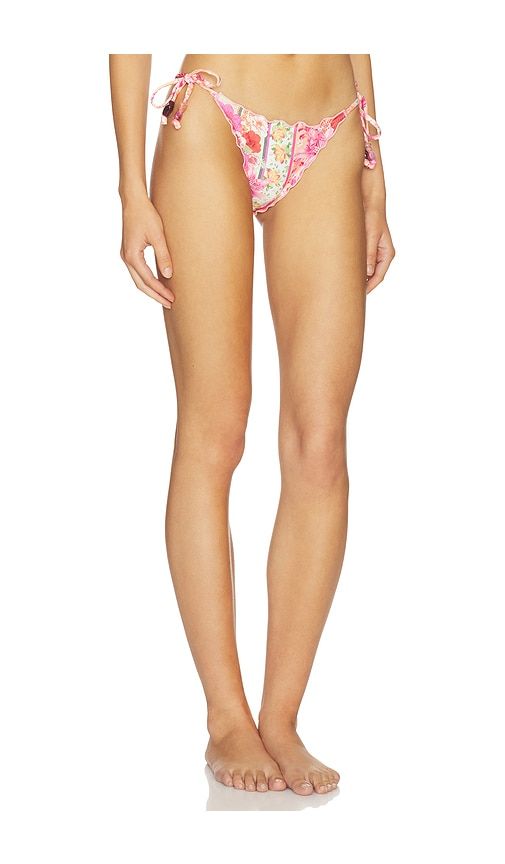 X REVOLVE Alegria Ruche Latin Bikini Bottom in Multi. - size L (also in M, S, XS) - Agua Bendita - Modalova