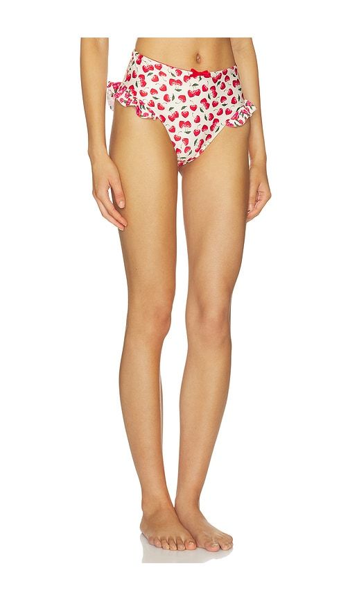 Florencia Cherish Bikini Bottom in Red. - size L (also in M, S, XL) - Agua Bendita - Modalova