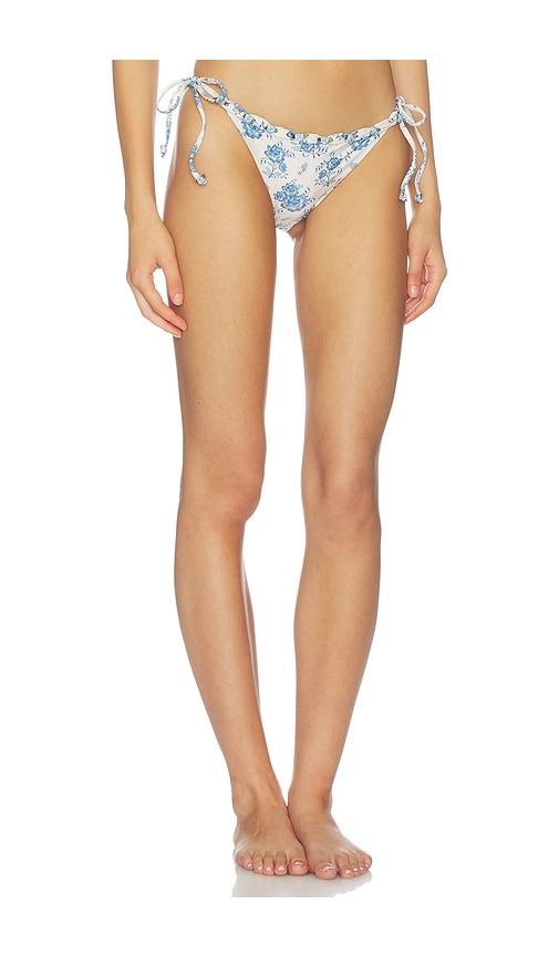 Tammy Side Tie Bikini Bottom in White. - size L (also in M, S, XL) - Agua Bendita - Modalova