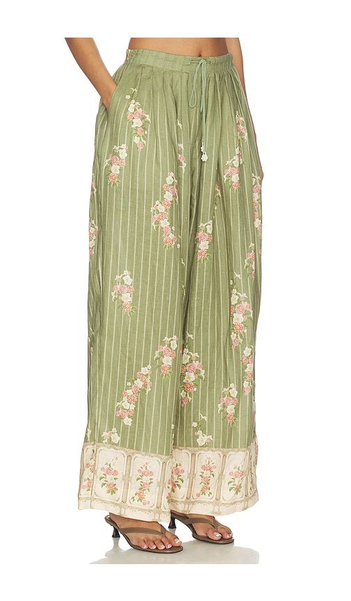 Cocada Trouser in Green. - size L (also in M, S, XL, XS) - Agua by Agua Bendita - Modalova