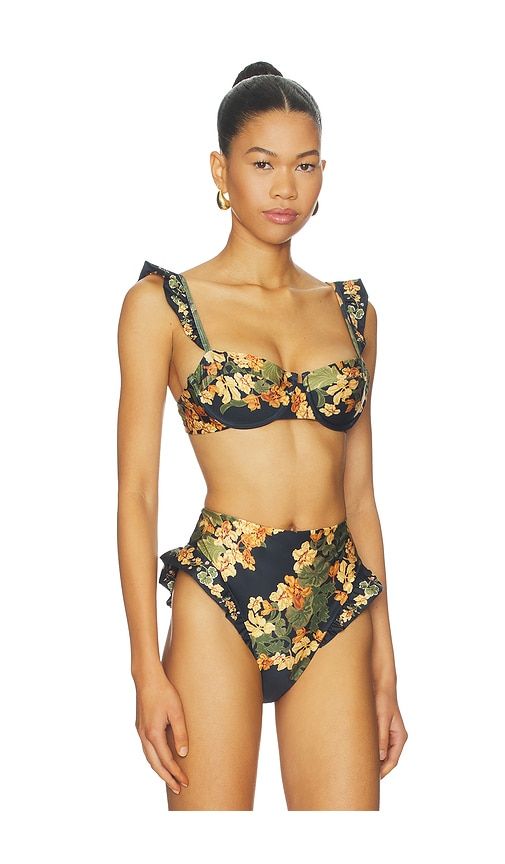Kiwi Cordillera Bikini Top in Black. - size S (also in XS, M, L) - Agua by Agua Bendita - Modalova