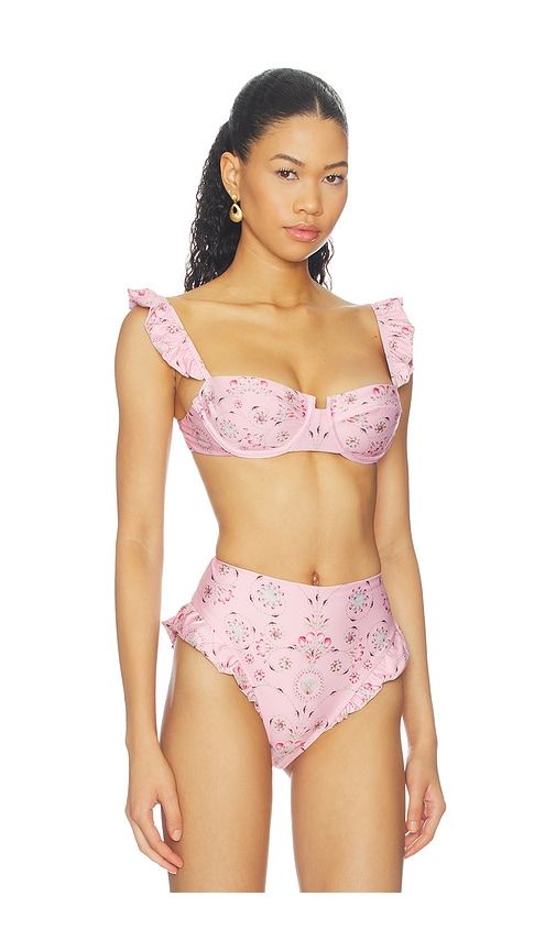 Kiwi Bikini Top in Pink. - size L (also in M, S) - Agua by Agua Bendita - Modalova
