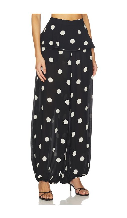 Polka Dot Peplum Pants in . - size L (also in M, S, XS) - ADRIANA DEGREAS - Modalova