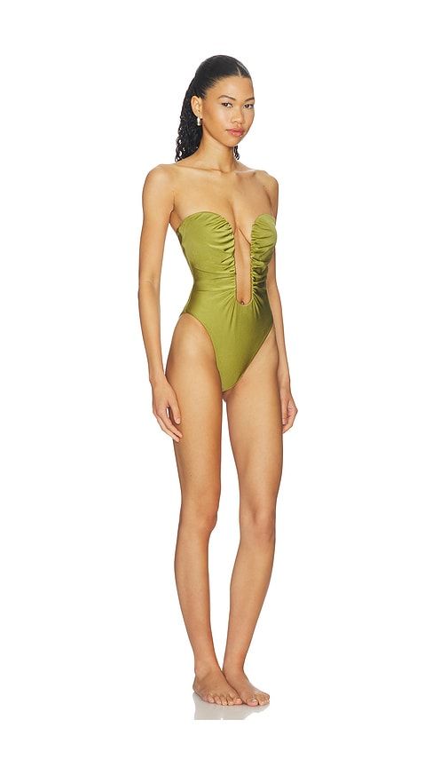 Plunge One Piece in Green. - size M (also in L) - ADRIANA DEGREAS - Modalova