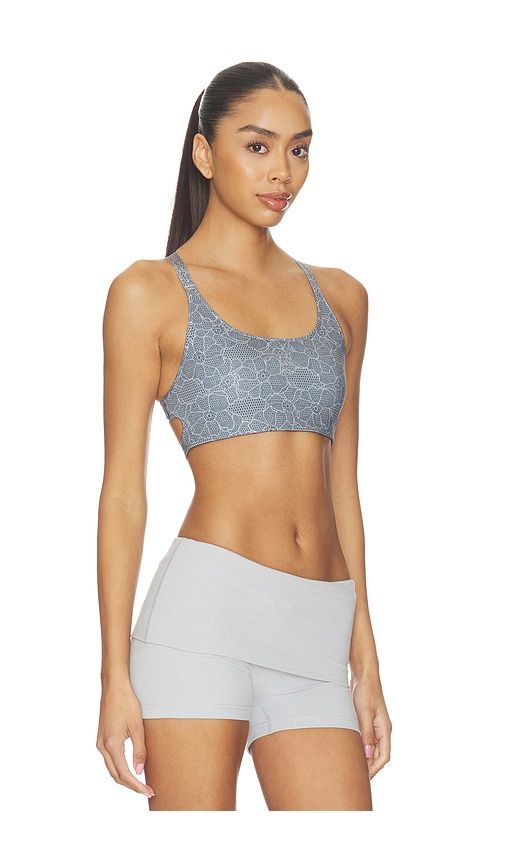 Running Printed Mini Crop Sports Bra in Grey. - size M (also in S, XS) - adidas by Stella McCartney - Modalova