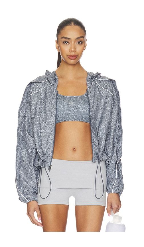 Running Print Jacket in Grey. - size M (also in S, XL/1X, XS) - adidas by Stella McCartney - Modalova