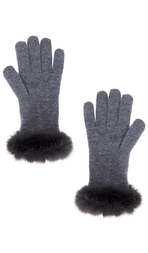 Lucie Glove in Grey - Adrienne Landau - Modalova