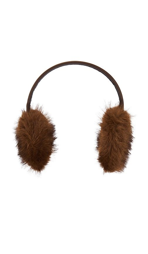 The Vee Earmuff in Brown - Adrienne Landau - Modalova