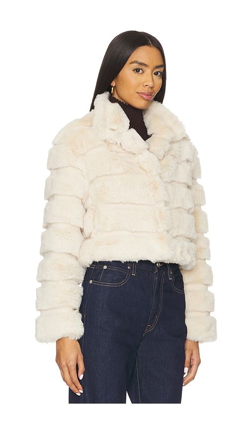 Goldie Jacket in Cream. - size L (also in M, S) - Adrienne Landau - Modalova