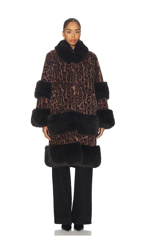 Suzie Coat in Brown. - size S (also in M) - Adrienne Landau - Modalova