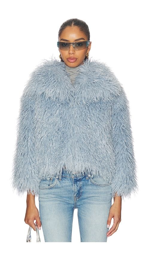 Isabel Jacket in Baby Blue. - size L (also in M, S) - Adrienne Landau - Modalova