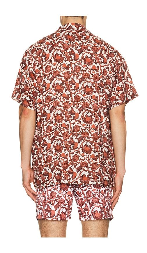 Kabak x Lazaro Rosa-Violan Camp Collar Shirt in Eco Red in Red. - size S (also in M, L, XL/1X) - Arrels Barcelona - Modalova