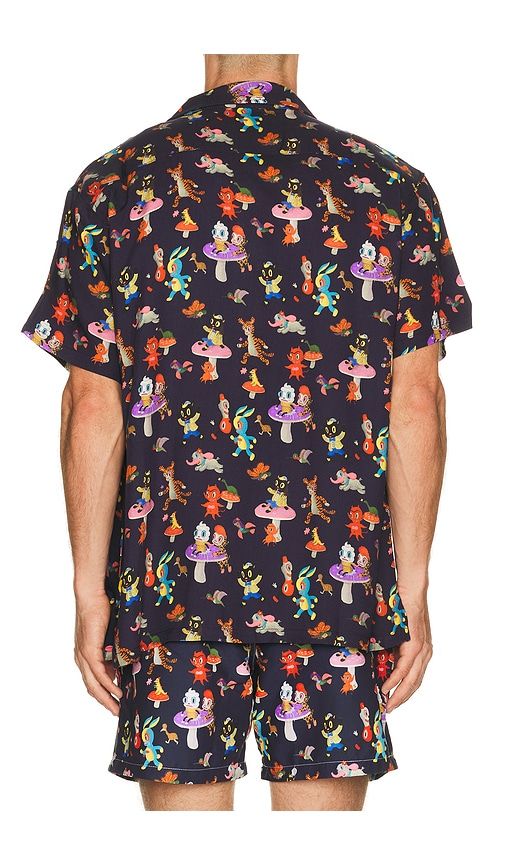 Catch The Wind x Gary Baseman Camp Collar Shirt in Blue in Blue. - size L (also in M, S, XL/1X) - Arrels Barcelona - Modalova
