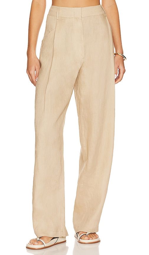 Linen Highrise Trousers in . - size L (also in M, S, XS) - AEXAE - Modalova