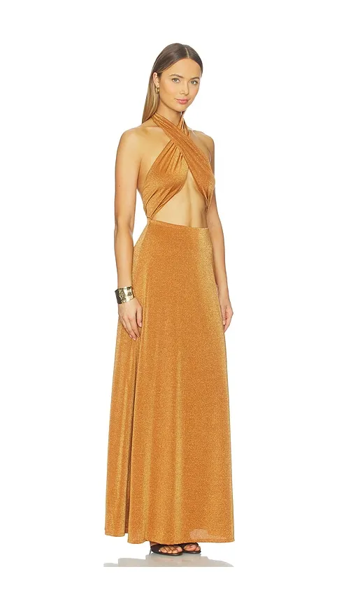 Kendrick Sparkle Dress in Metallic , brown. - size M (also in S, XS, XXL) - AFRM - Modalova