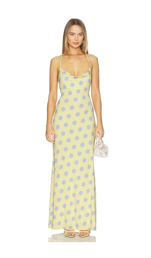 Kim Dress & Hair Wrap Set in Yellow. - size L (also in XXS) - AFRM - Modalova
