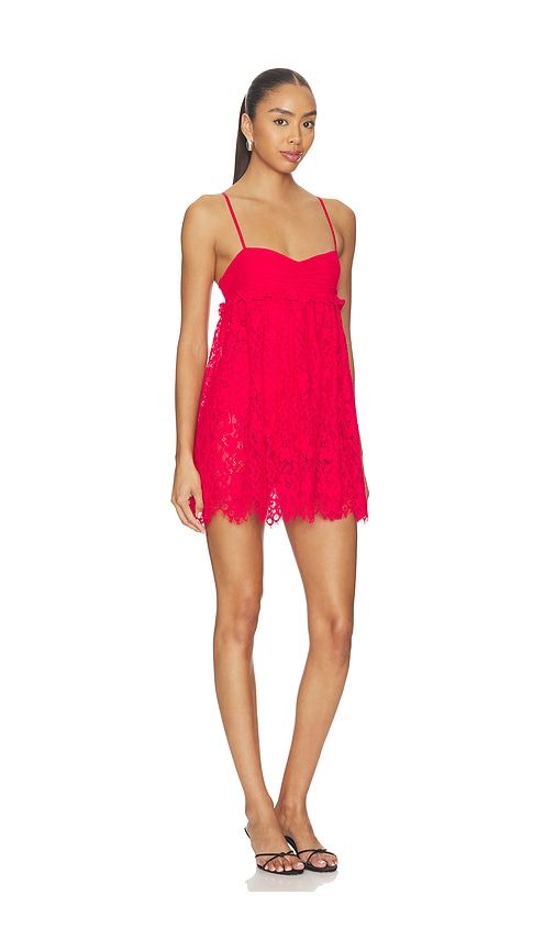 Aria Lace Dress in Red. - size L (also in S) - AFRM - Modalova