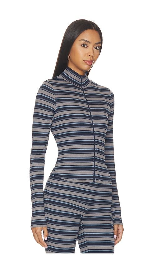 Navarro Zip Up Top in Grey. - size S (also in XS, M, L, XL, XXL) - AFRM - Modalova