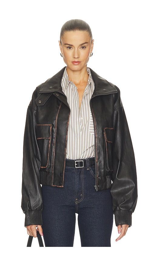 Cantini Bomber in Chocolate. - size L (also in M, S, XL, XS, XXL) - AFRM - Modalova
