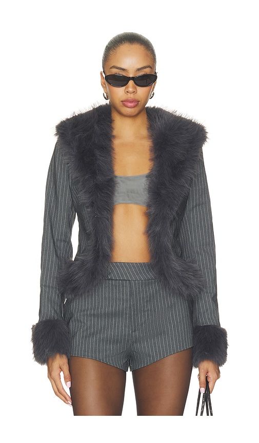 Clarra Jacket in Grey. - size L (also in M, S, XL, XS, XXL, XXS) - AFRM - Modalova