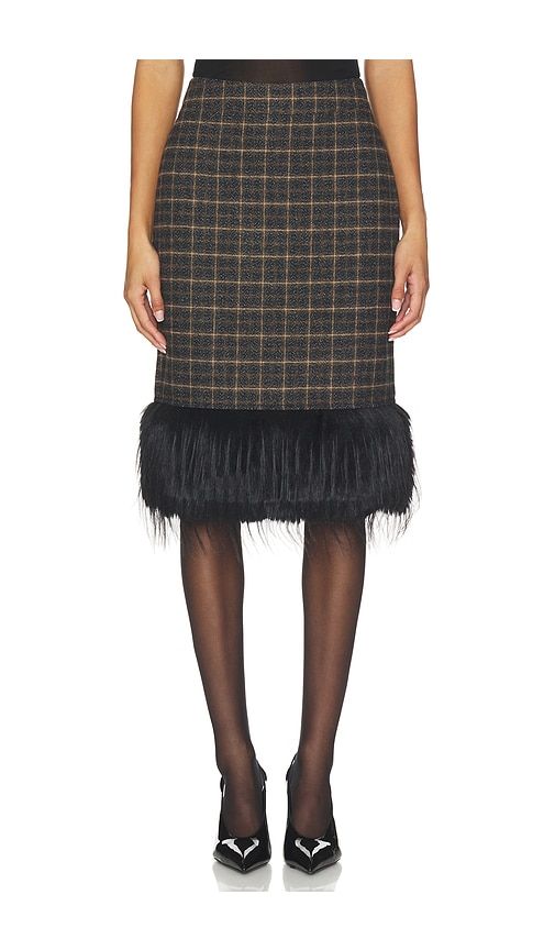 Talon Skirt in Charcoal. - size 24 (also in 25, 26, 27, 28, 29, 30, 31, 32) - AFRM - Modalova