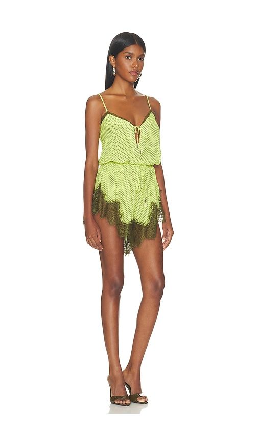 Buckley Romper in Green. - size L (also in M, S, XL) - AFRM - Modalova