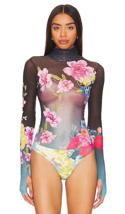 Milo Bodysuit in Black. - size 1X (also in 2X, 3X, S, XS, XXS) - AFRM - Modalova