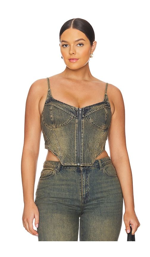 Iris Bustier in Denim-Dark. - size XL (also in XXL) - AFRM - Modalova