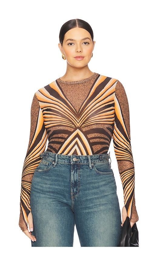 Kaylee Top in Brown. - size S (also in XS, XXL) - AFRM - Modalova