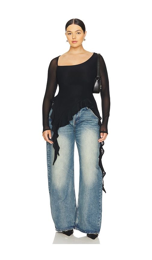 Doris Top in Black. - size 2X (also in 3X, XL, XXL, XXS) - AFRM - Modalova