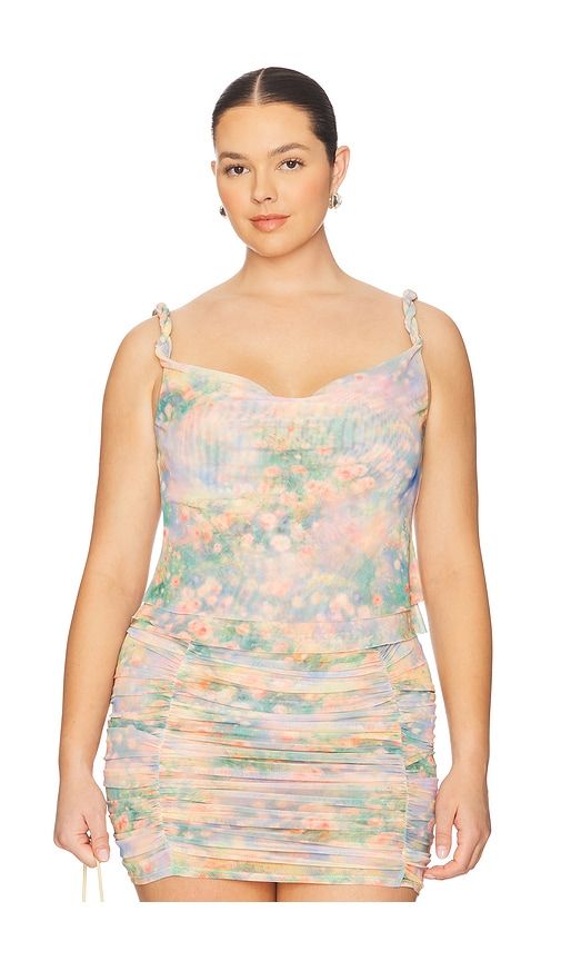 Asher Top in Green,Blush. - size 1X (also in 2X, 3X, L, M, XL, XXL) - AFRM - Modalova
