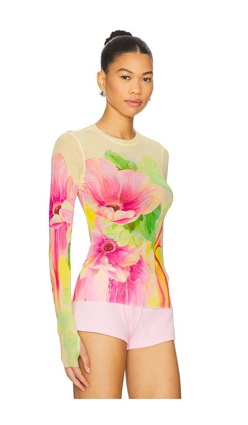 Kaylee Top in Yellow,Pink. - size M (also in S, XS, XXS) - AFRM - Modalova