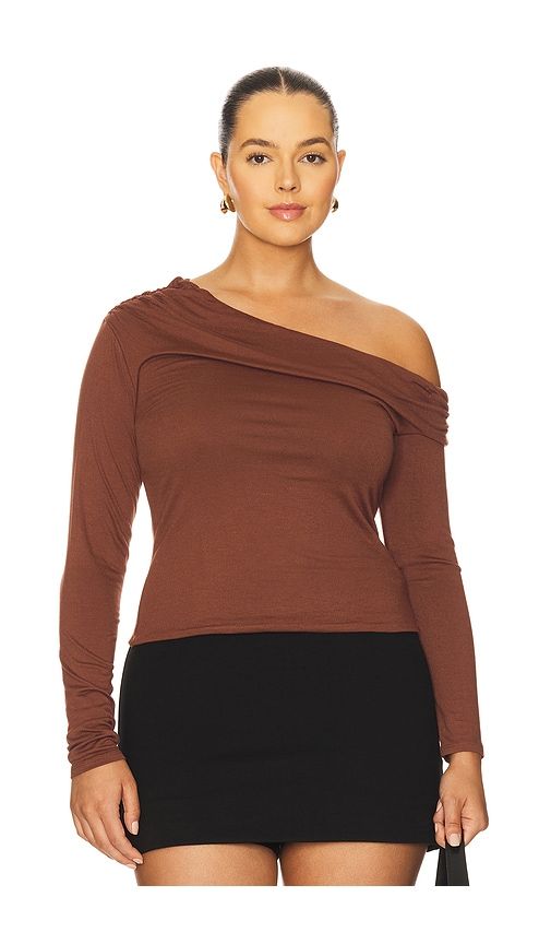 Bria Top in Brown. - size S (also in XXS, XS, M, L, XL, XXL, 1X, 2X, 3X) - AFRM - Modalova
