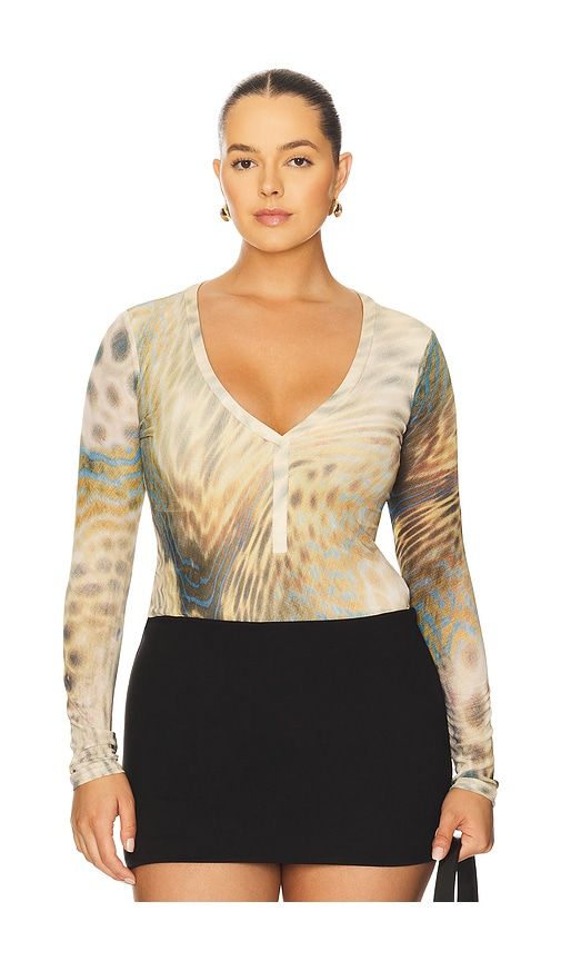 Harris Bodysuit in Cream. - size 1X (also in 3X, XL) - AFRM - Modalova