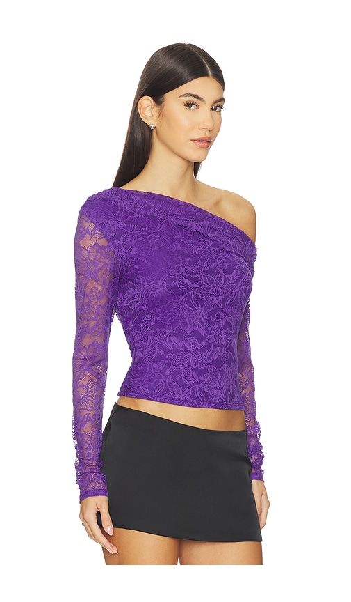 Barry Fine Lace Top in Purple. - size S (also in XS) - AFRM - Modalova