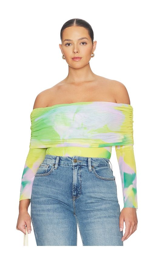Maxine Bodysuit in Green,Yellow. - size M (also in S, XS) - AFRM - Modalova