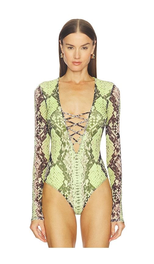 Eaton Bodysuit in Yellow. - size 2X (also in S) - AFRM - Modalova