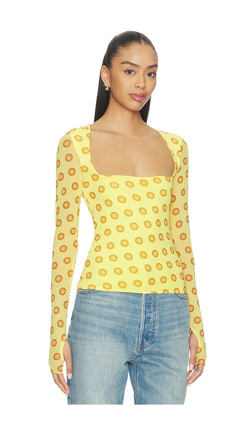 Ines Top in Yellow. - size L (also in M, S, XS, XXS) - AFRM - Modalova