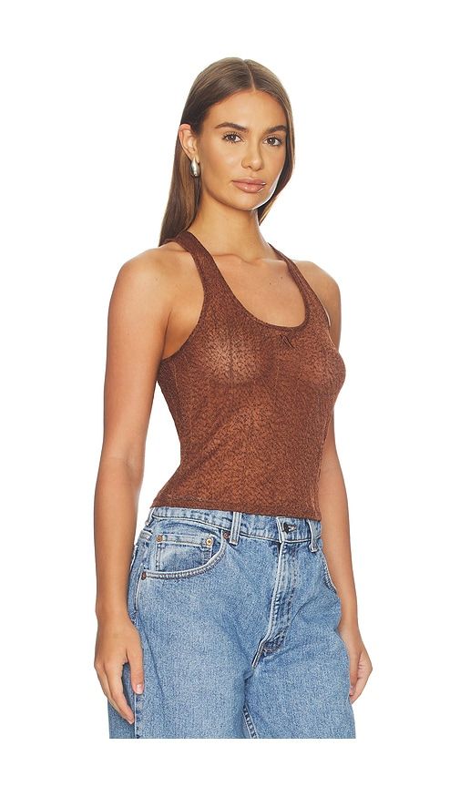 Akers Top in Brown. - size S (also in XXS, XS, M, L, XL, XXL) - AFRM - Modalova