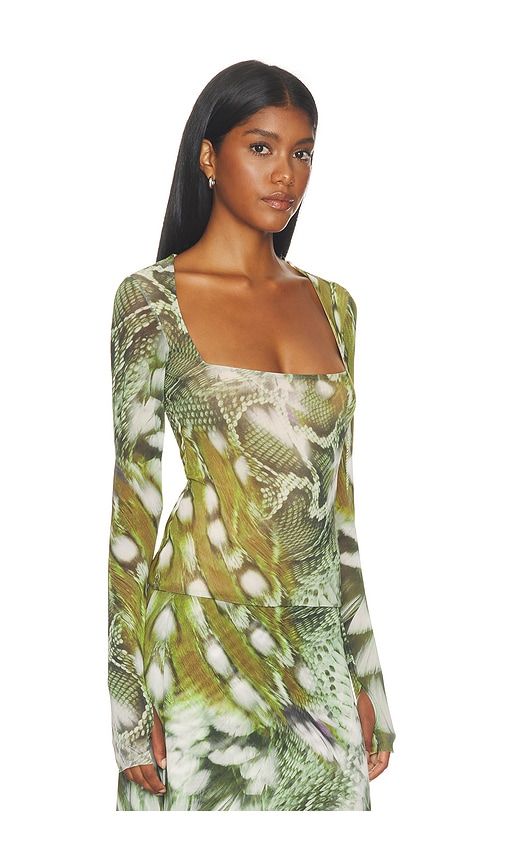 Ines Top in Green. - size L (also in M, S, XL, XS, XXS) - AFRM - Modalova