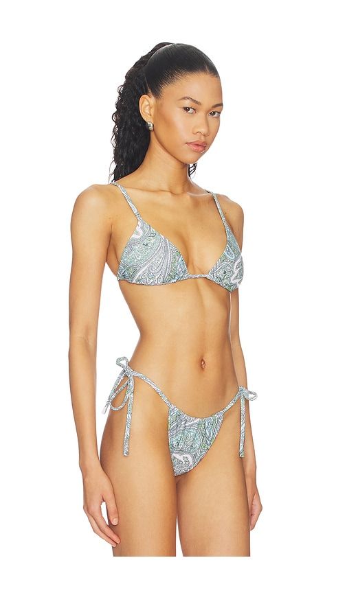 Capri Bikini Top in Green. - size L (also in M, S, XL, XS) - AFRM - Modalova