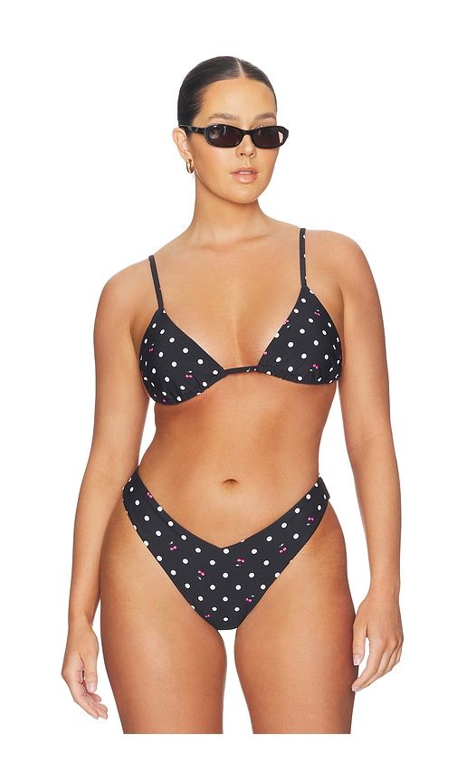 Capri Bikini Top in Black. - size M (also in S, XS) - AFRM - Modalova