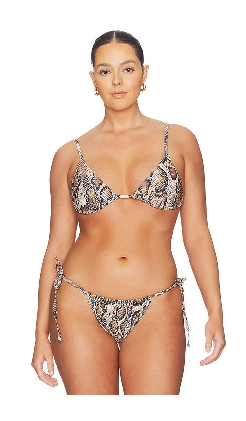 Capri Bikini Top in Beige. - size M (also in S, XS) - AFRM - Modalova