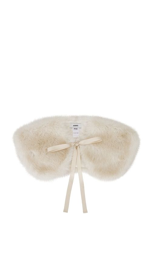 AKNVAS Faux Fur Collar in White - AKNVAS - Modalova