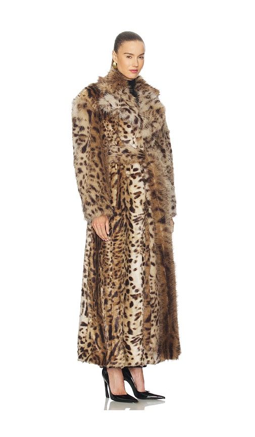 Kassel Faux Fur Lynx Long Coat in . - size 4 (also in 6) - AKNVAS - Modalova