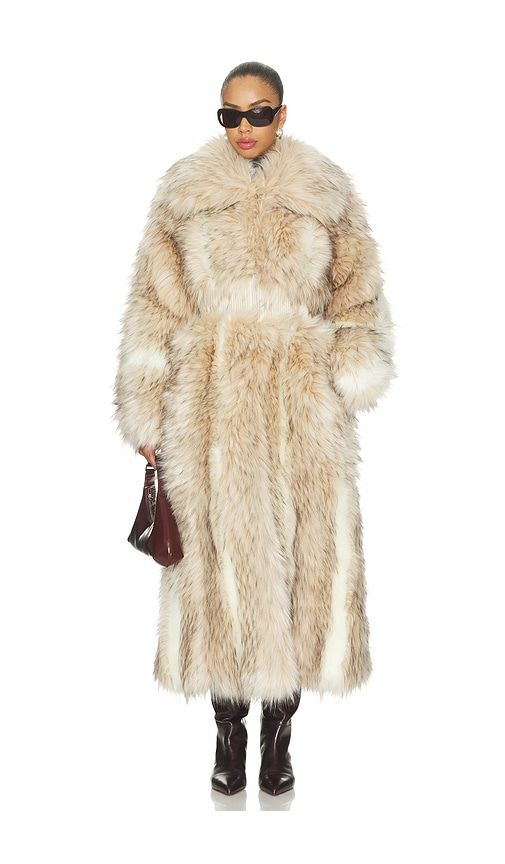 Kyla Faux Fur Coat in . - size L (also in M) - AKNVAS - Modalova