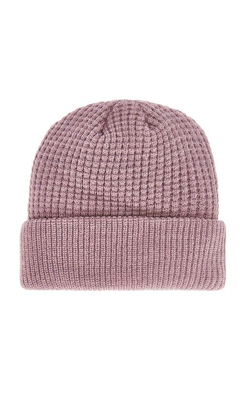 Thermal Knit Beanie in Pink - Autumn Headwear - Modalova