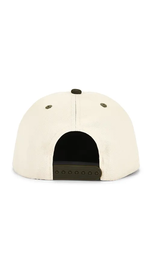Twill 6 Panel Snapback Cap in Cream - Autumn Headwear - Modalova